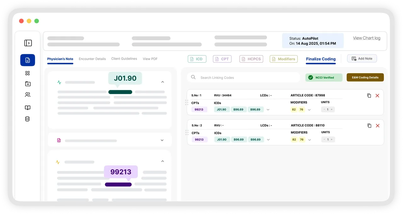 Medicodio application interface